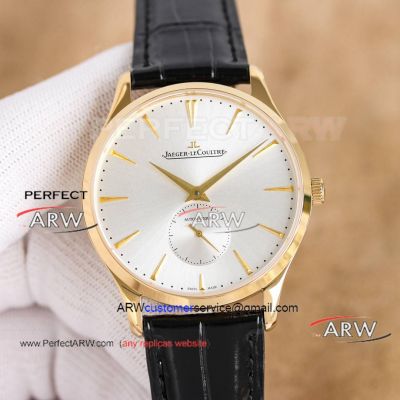 AAA replica Jaeger-LeCoultre Master Ultra Thin gold case Swiss movement watch 